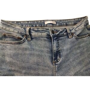 Lauren Conrad Slim Boyfriend Jeans Stretch Light Wash Five Pockets Womens Twelve